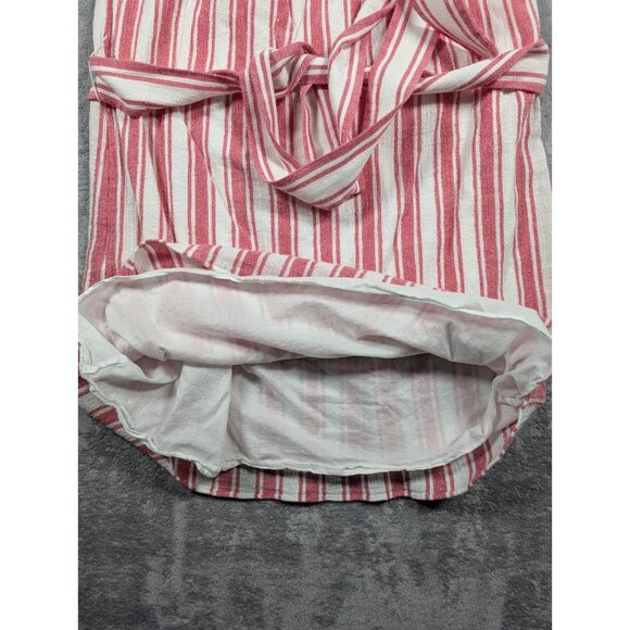 Michael Kors Dress Womens Size Medium Pink Linen Off The Shoulder Knee Length - Picture 4 of 7